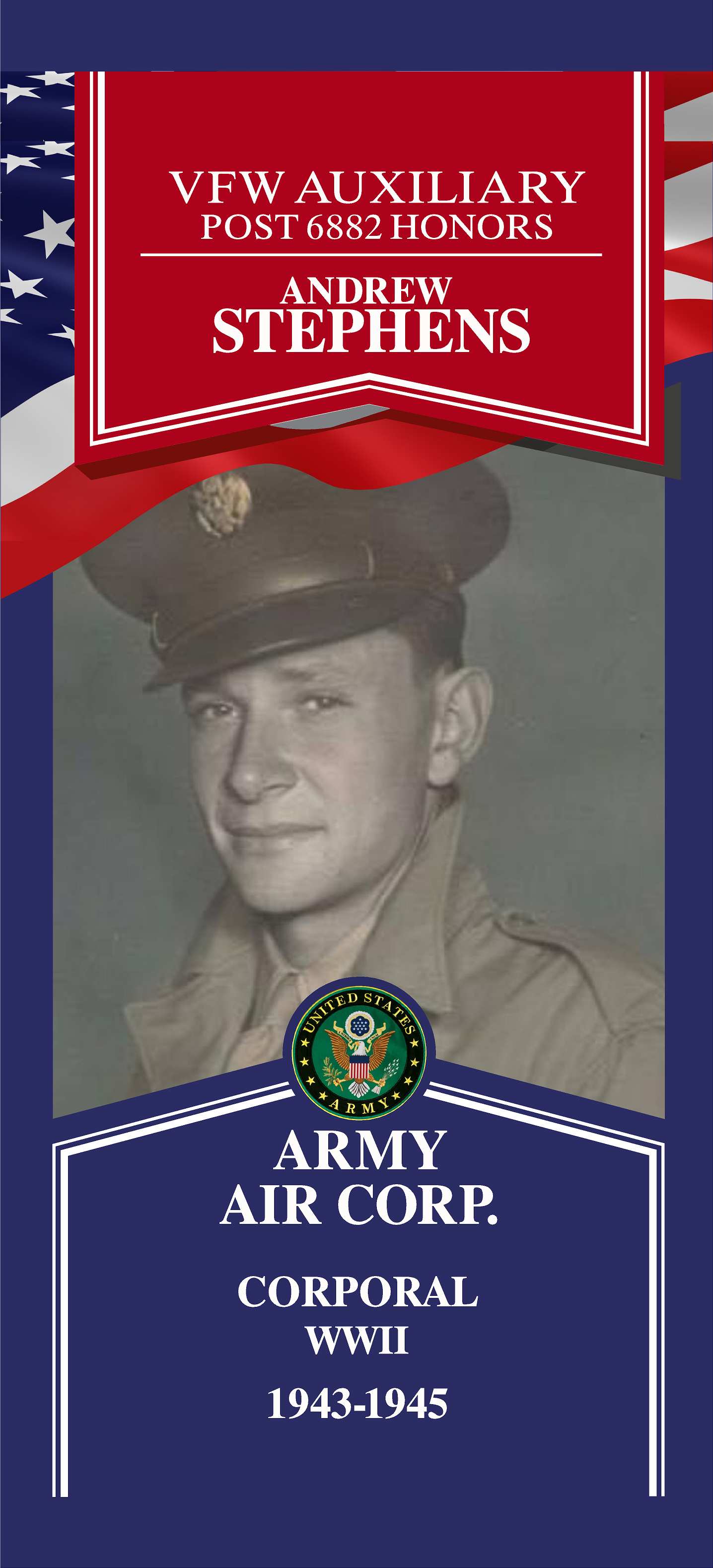 Local Heroes veteran tribute portrait