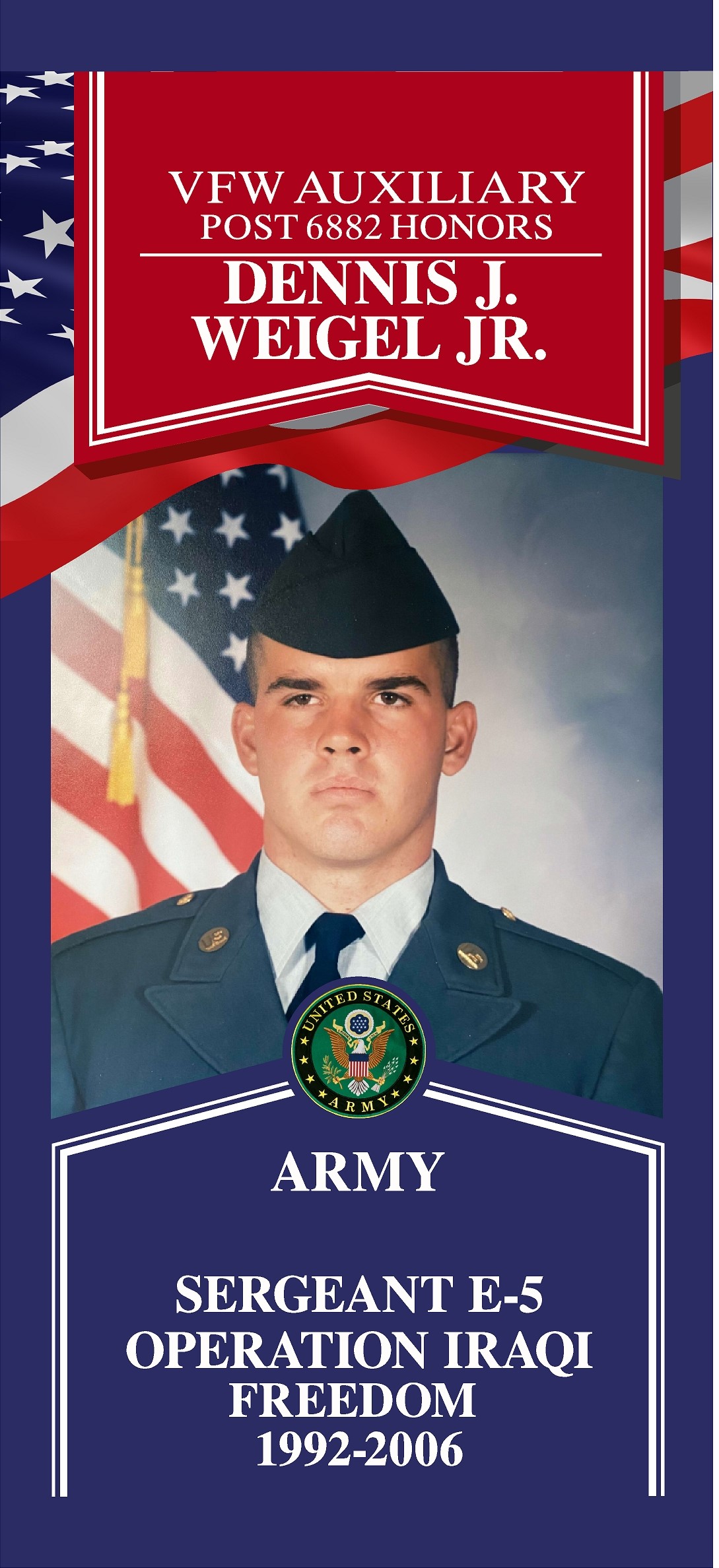 Local Heroes veteran tribute portrait