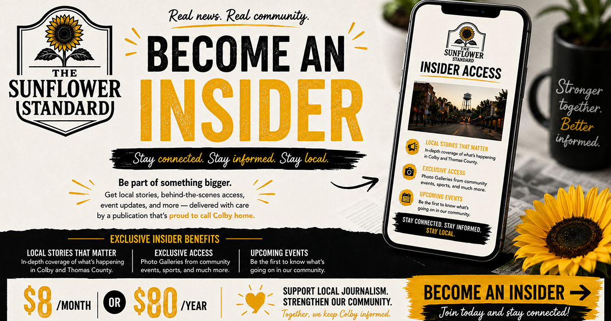 Become a Sunflower Standard Insider email newsletter subscriber.